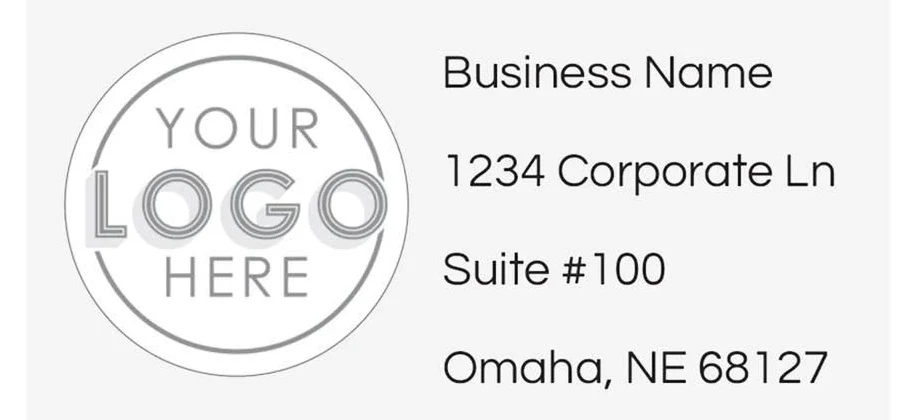144ct 2½" x 1¼" Bulk Personalized Custom Full-Color Logo Address Label Stickers