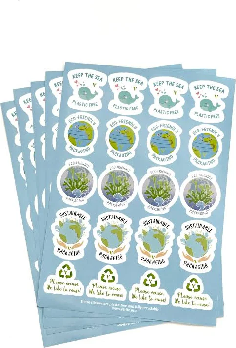 Eco-friendly Stickers - Plastic-free 50 sheets