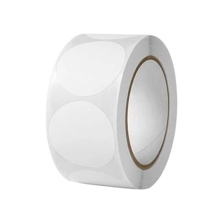 500 Pcs 1 Inch Colored Dot Stickers - Round Self-Adhesive Paper Markers For Labeling Organizing Crafting Decoration, White