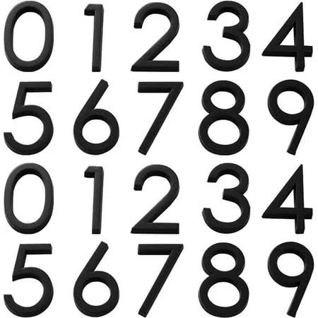 lyfLux Self Adhesive Waterproof Mailbox Numbers