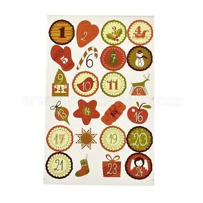 Christmas Theme Round Paper Gift Tag