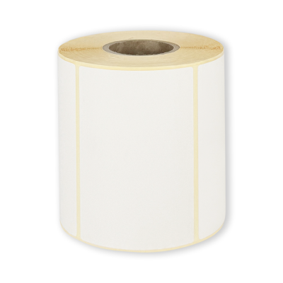 White paper self-adhesive THERMAL labels 100x70 mm, 750 labels per roll