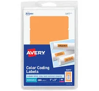 Qty 8 | Avery Products Avery Self-Adhesive Removable Print Or Write Color Coding