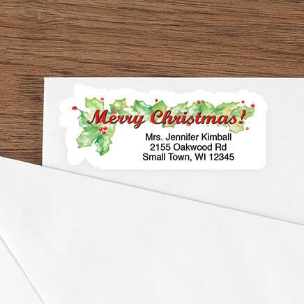 Walter Drake Merry Christmas Labels Set of 250