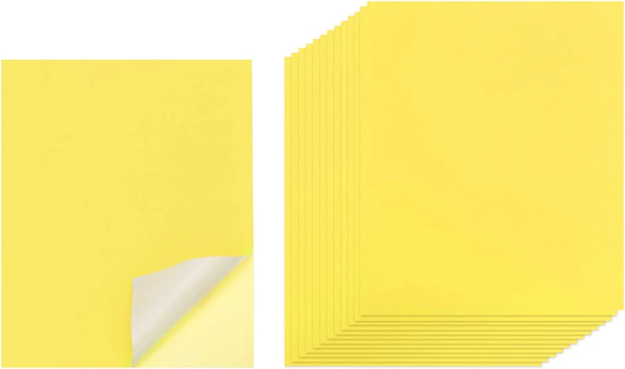 PATIKIL Printable Self Adhesive Sticker Paper for Inkjet Printer 11.7 x 8.3 Inch Waterproof 15 Sheets Sheets Sticker Paper for Printer Laser Inkjet