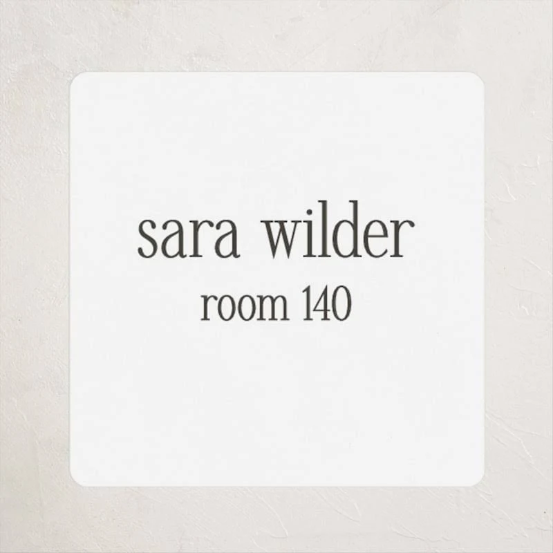 Classic Custom Name Labels By Minted | 30 Count | Simple | White | 1.5" x 1.5"