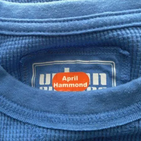 Stick On Clothing Name Labels | Custom Clothes Label - price per 60 labels
