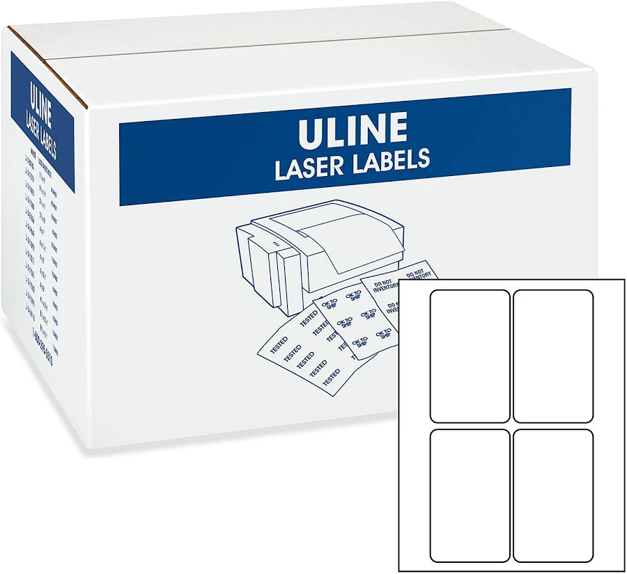 ULINE Laser Labels 3x5" Bulk Pack