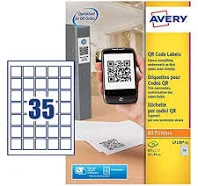 Avery 35 x 35 Mm Square QR Code Labels - White