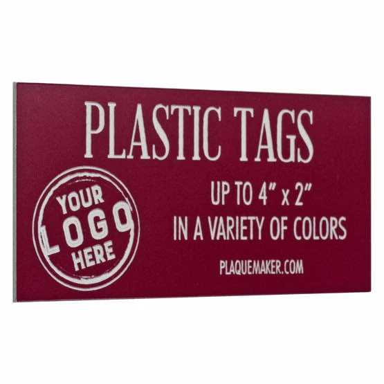 PlaqueMaker Customizable Colored Plastic Labels
