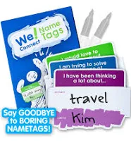 We! Networking Name Tag Stickers Ideal for Team Building Games Office Games
