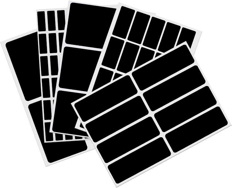 Royal Green Blank Labels