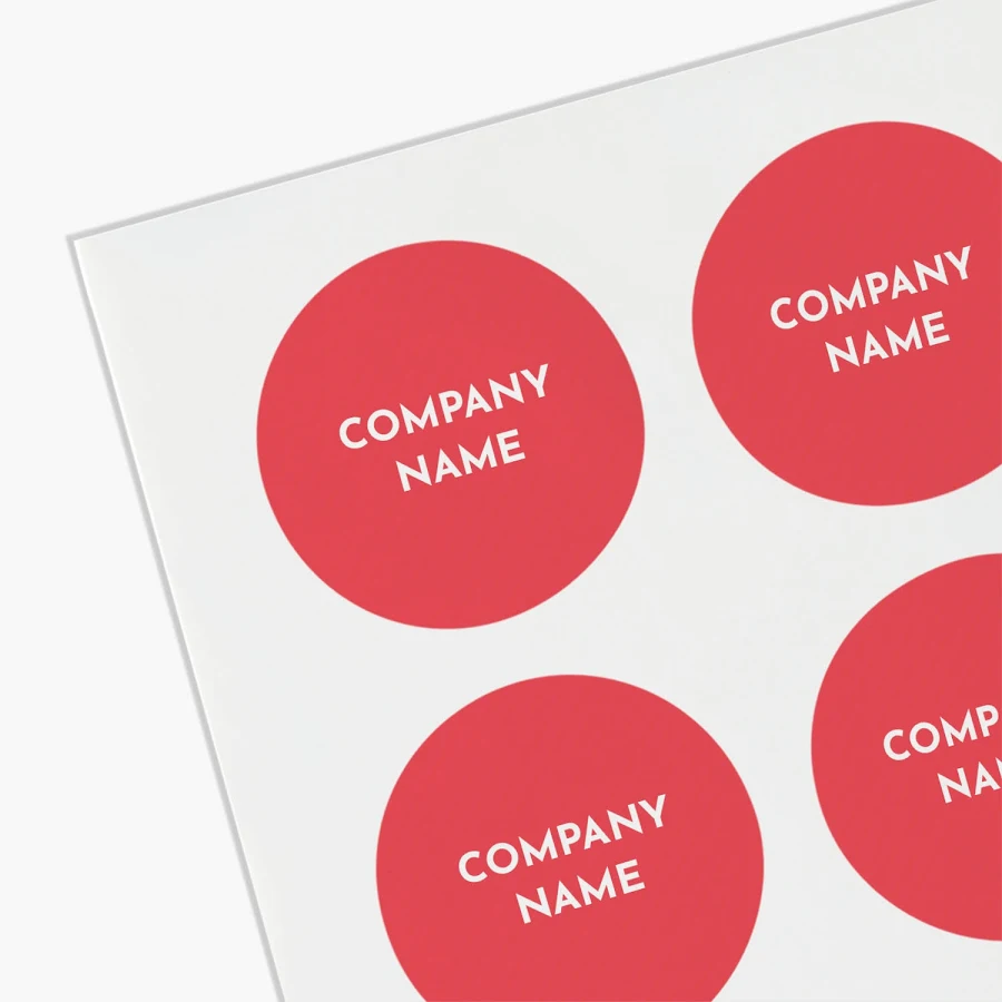 Custom Product Labels on Sheets | 48 qty | 1"x1" | VistaPrint | Design: Orange, Bold & Colorful, Styles & Themes