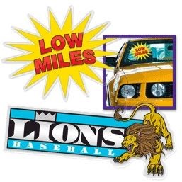 Custom Clear Vinyl Custom Decal w/ front adhesive (9.1-13 sq in)