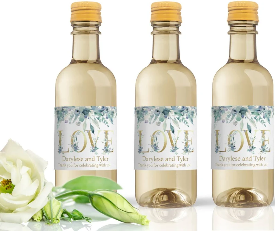 Custom Mini Wine Labels | Design Your Own | Personalized for Weddings & Favors