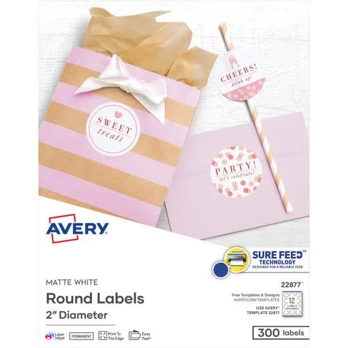Avery Dennison Easy Peel Print-to-the-Edge Round Labels