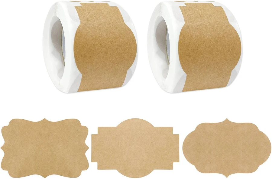 Wrapables Kraft Paper Sticker Labels