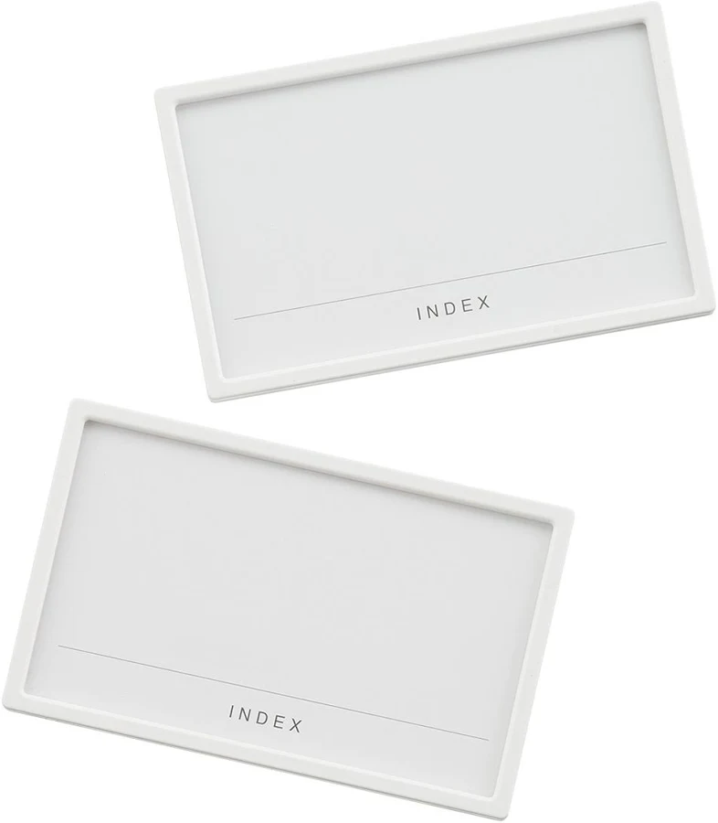 like-it Medium Label Holders White Pkg/2, 3-3/4" x 2-3/8" | The Container Store