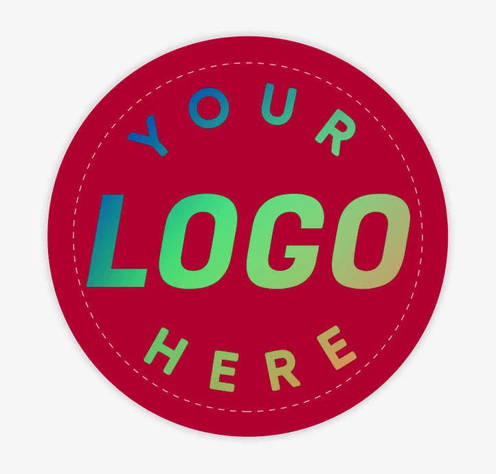 Custom Full Color 2" Circle Roll Labels (Roll of 500) - Cardinal- 1-Color Text or Art Design