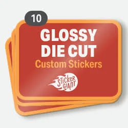 Square Glossy Die Cut Stickers