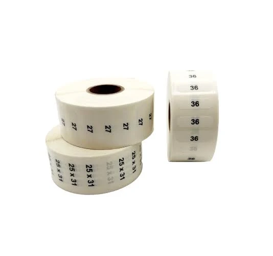 Wrap Around Size Labels - Numbers (25-50x30)
