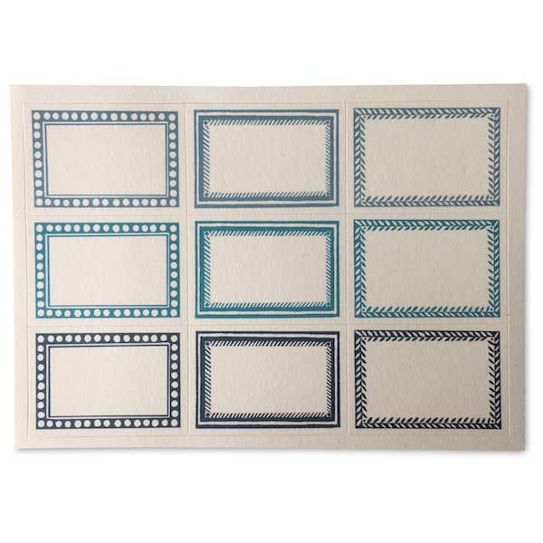 Small Self-Adhesive Labels - Blues