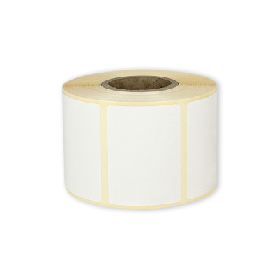 White paper self-adhesive THERMAL labels 58x43 mm, 1000 labels per roll