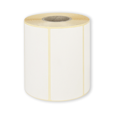 White paper self-adhesive THERMAL labels 100x50 mm, 1000 labels per roll