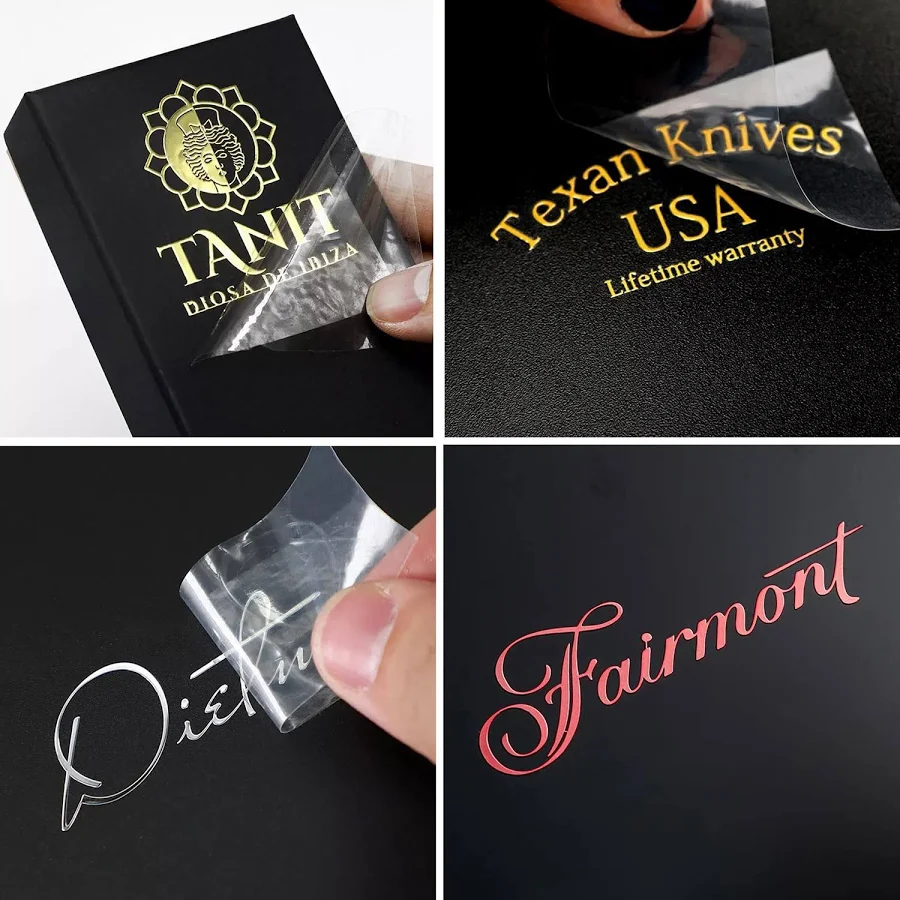 Custom Metal Nickel Stickers Metallic Transfer 3D Logo labels