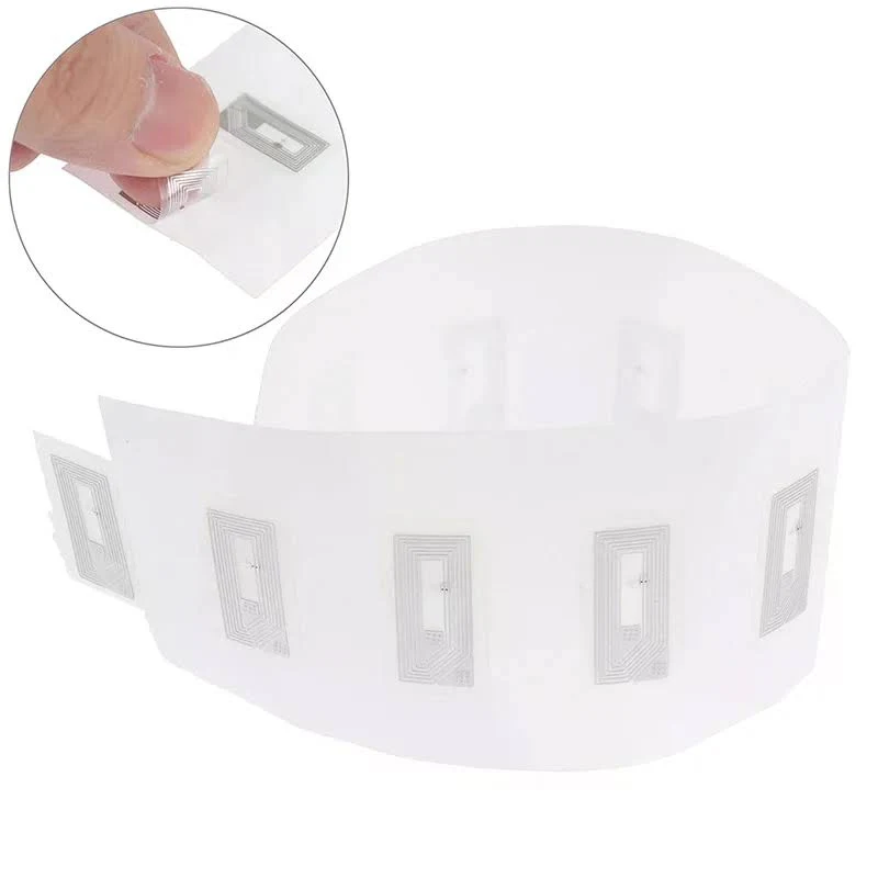 10/100Pcs NFC Chip Ntag213 Sticker Wet Inlay 11x21MM 13.56MHz RFID Label Tag 213 Anti-counterfeiting