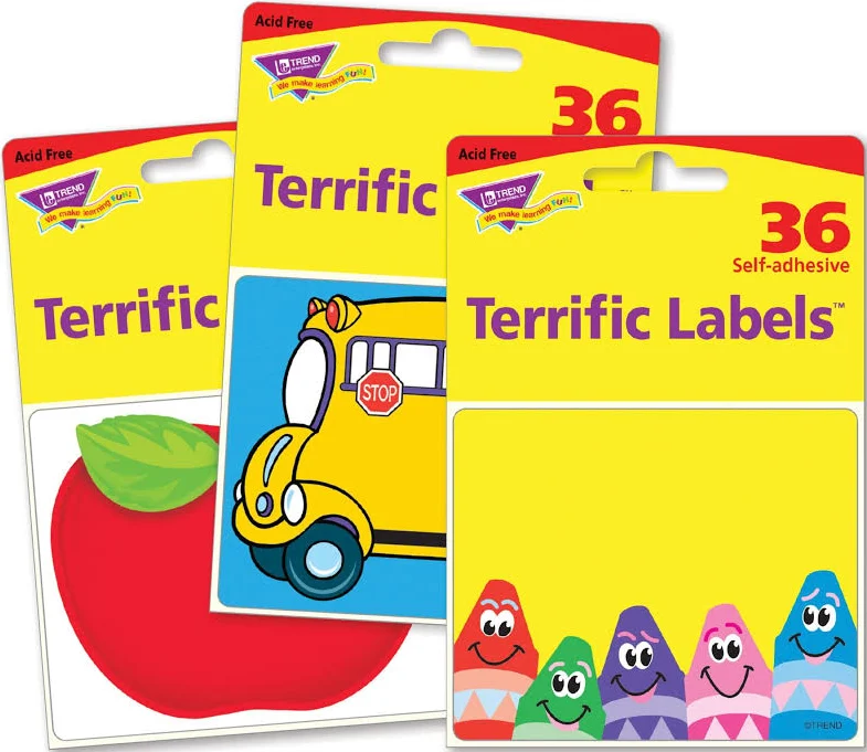 Trend Enterprises Classroom Classic Labels Variety Pack
