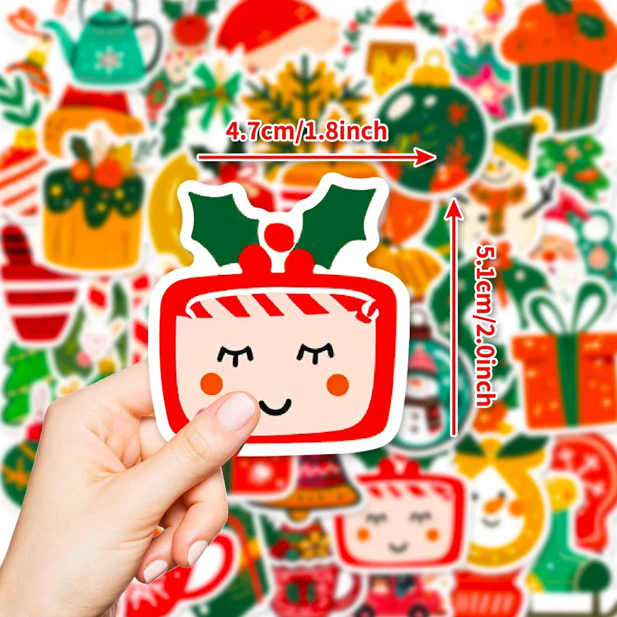 150 PCS Christmas Stickers Pack Cute Cartoon Holiday Decals for Kids