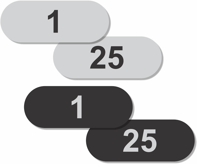 Numbered Aluminum Tags with Adhesive