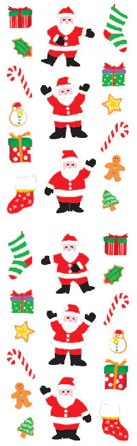 Mrs. Grossman's Santa and Things Stickers