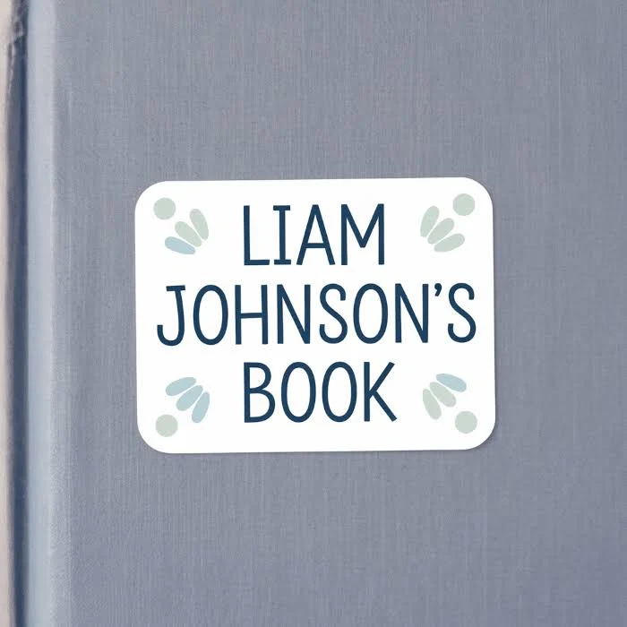 500 Custom Book Stickers and Labels - Shape: Round - Glossy Adhesive Paper