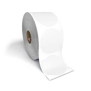 Kenco 2” Circle Direct Thermal Perforated Stickers Labels