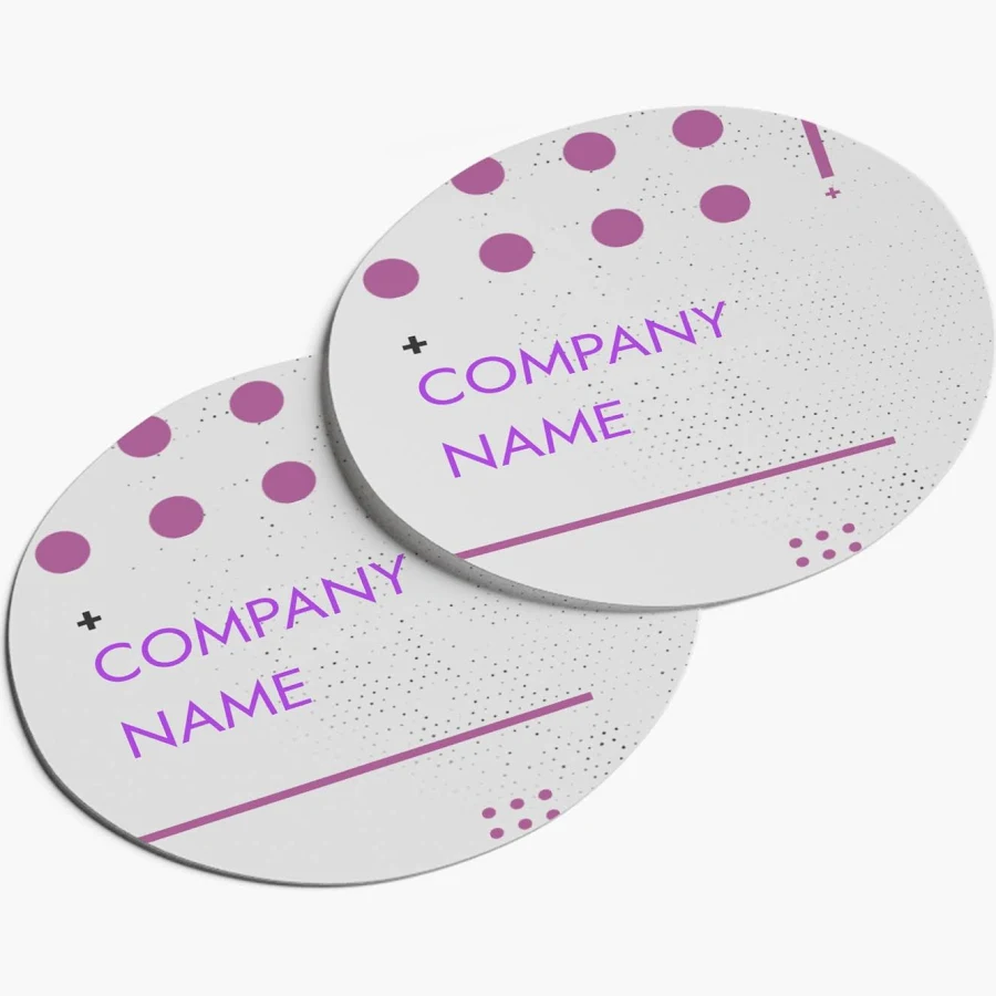 Custom Circle Stickers | 2" x 2" | White, Gray and Cream | VistaPrint | Design: White, Bold & Colorful, Music, Dance & Choreography