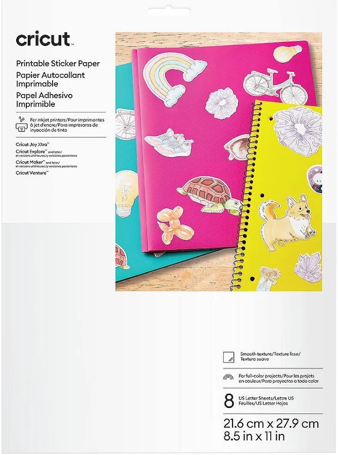 Cricut Printable Sticker Paper