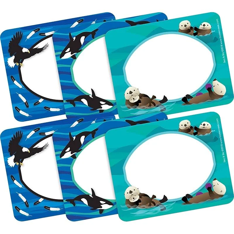 Barker Creek Sea & Sky Self-Adhesive Name Tags