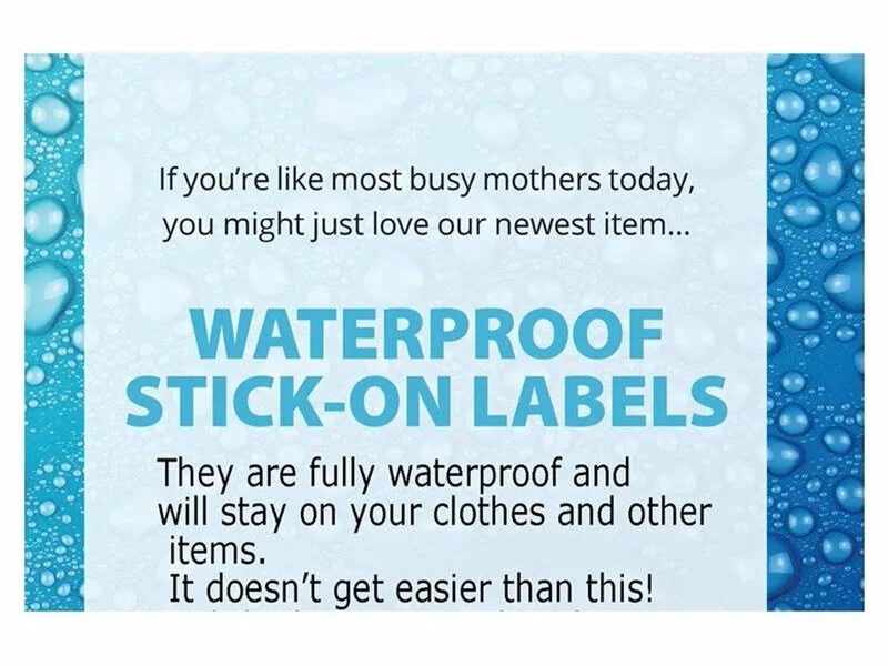 Glibins Personalized Waterproof Name Labels