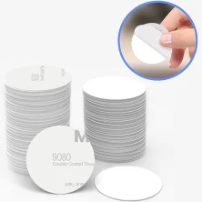 BABIQT 100 Pieces NFC Tags NTAG215 NFC 215 Tags Blank NFC Coins White NFC Sticke
