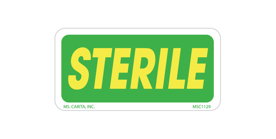 Steril Labels 1 Inch x 2 Inch 1000 per Roll