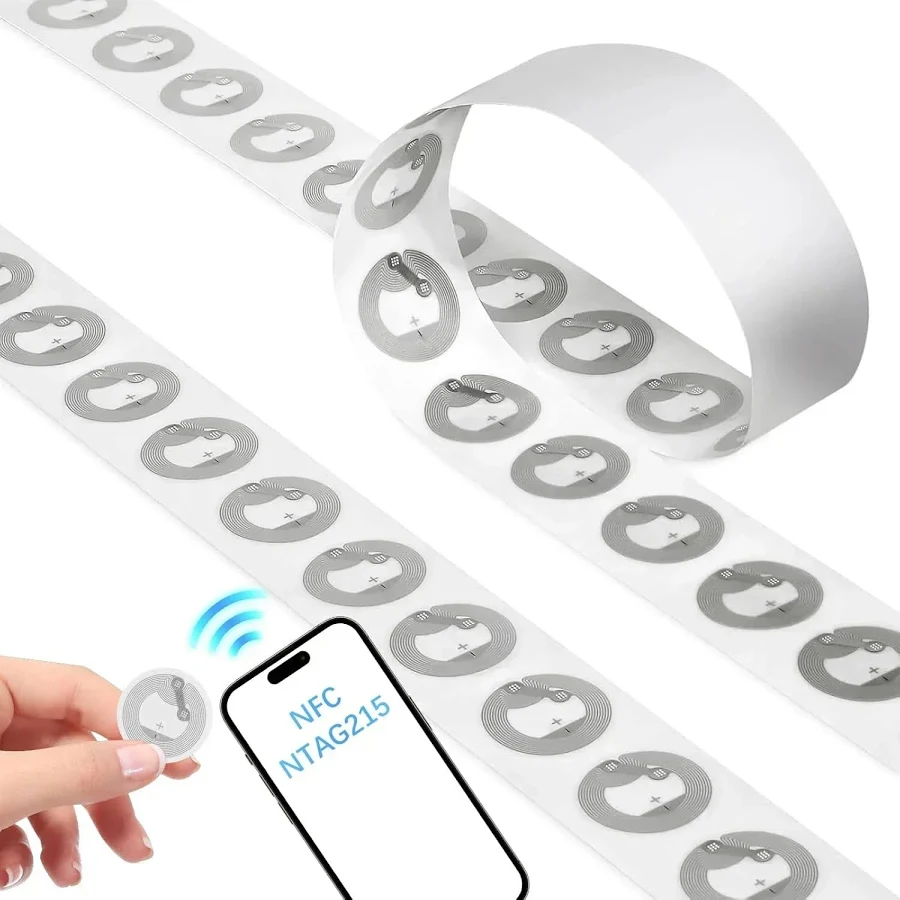10/50PCS NFC Tags NTAG215 NFC Stickers Round Cards,RFID Stickers Compatible with TagMo and Amiibo