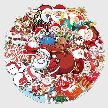 100pcs Christmas Stickers