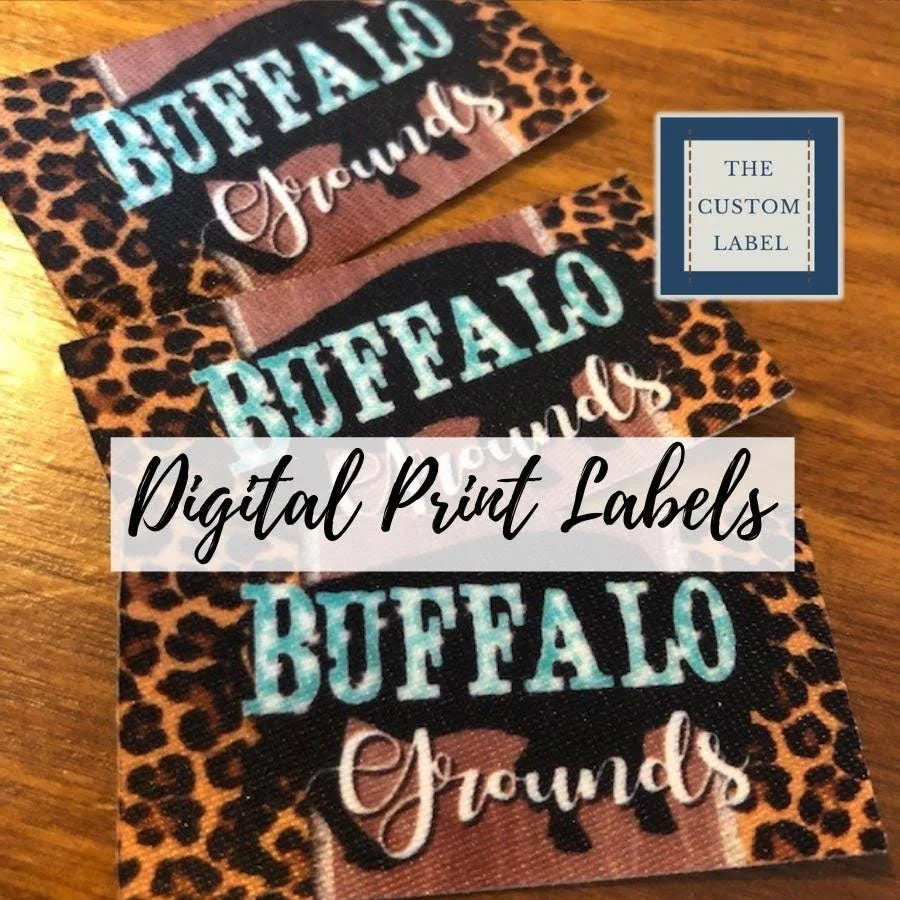 Custom Printed Clothing Labels - Sew In, Iron On, Self Adhesive - USA Company