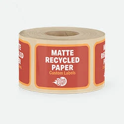 1000 Square Matte Recycled Paper Labels
