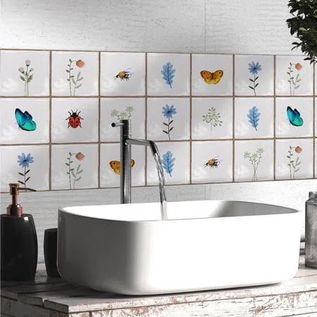 10 Pcs Tile Wall Decals