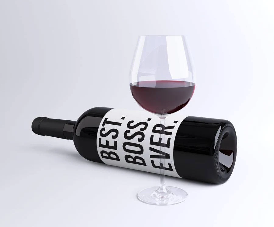 Boss Wine Labels Pack of 4