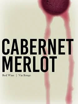 Cabernet Merlot Wine Labels 30 ct