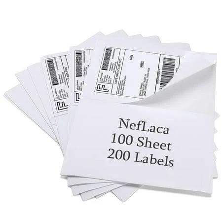 Neflaca Half Sheet Shipping Labels